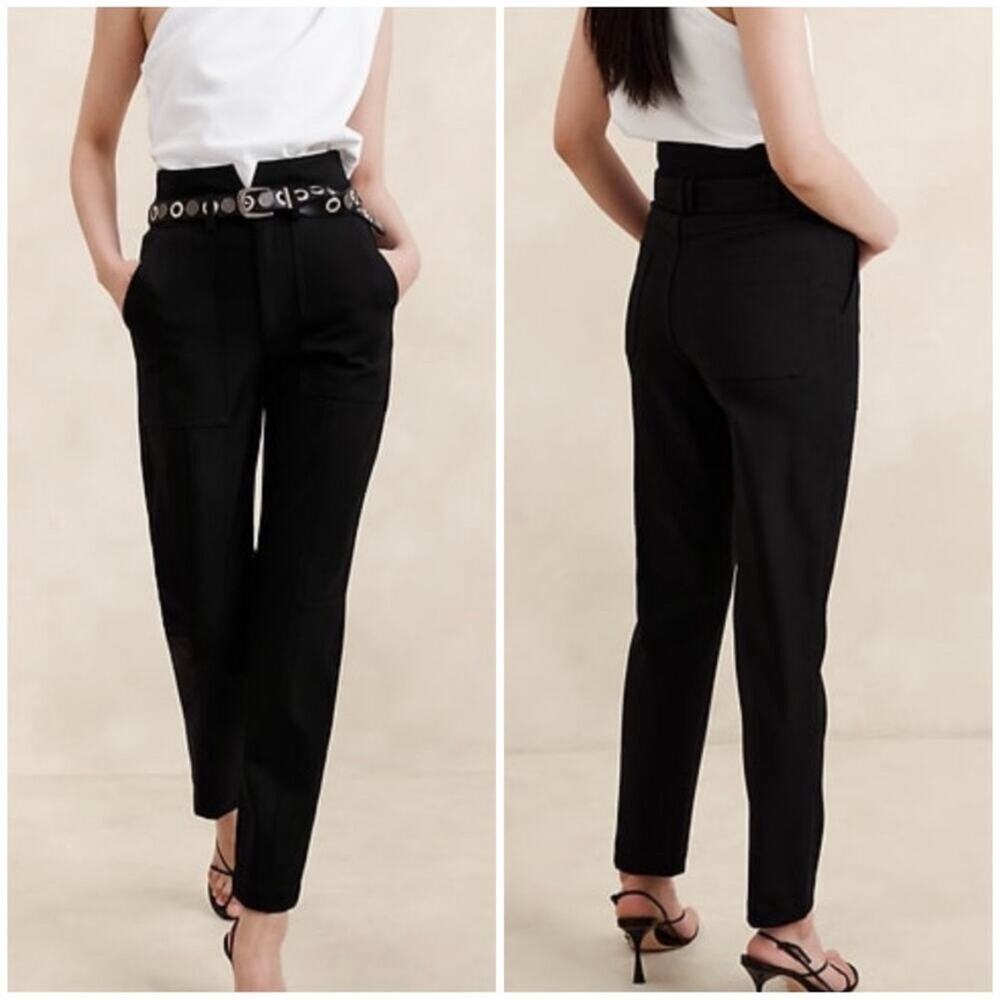 Banana Republic LONG Refined Utility Pant Black 8 754552